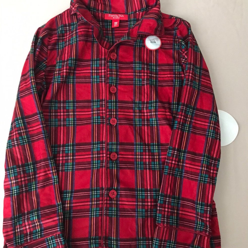 Family Pajamas Matching Kids Brinkley Plaid Pajama Top - Brinkley Plaid (M/8)